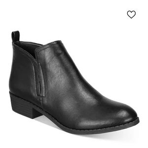 New black Sun + Stone Cadee Ankle Booties